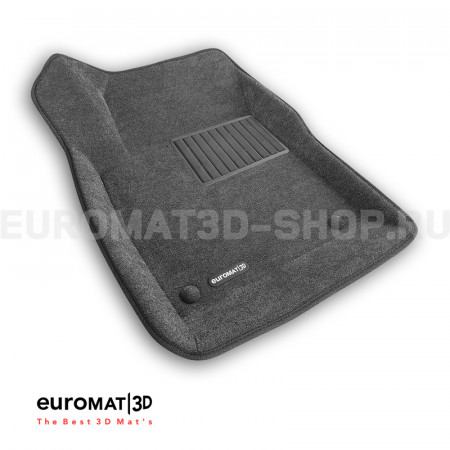 Текстильные 3D коврики Euromat3D Business в салон для Chevrolet Cruze (2009-) № EMC3D-001504G Серые
