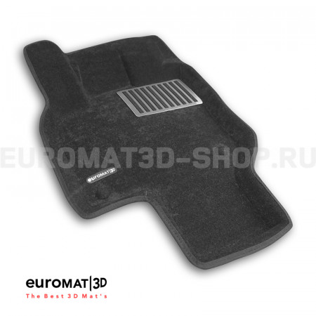 Текстильные 3D коврики Euromat3D Lux в салон для Skoda Kodiaq (2024-) № EM3D-004514