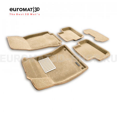 Текстильные 3D коврики Euromat3D Lux в салон для Mercedes CLA-Class (C118) (2019-) № EM3D-003510T Бежевые Текстильные 3D коврики Euromat3D Lux в салон для Mercedes CLA-Class (C118) (2019-) № EM3D-003510T Бежевые