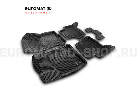 3D коврики Euromat3D EVA в салон для Skoda Octavia A8 (2020-) № EM3DEVA-004507