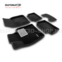 Текстильные 3D коврики Euromat3D Lux в салон для Mazda CX-30 (2021-) № EM3D-003400