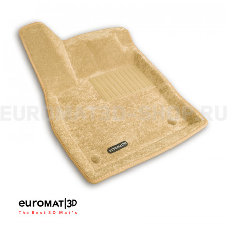 Текстильные 3D коврики Euromat3D Business в салон для Volkswagen Passat B8 (2016-) № EMC3D-005401T Бежевые